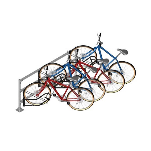 CAD Drawings BIM Models CycleSafe, Inc. 45º 4-Bike Stall